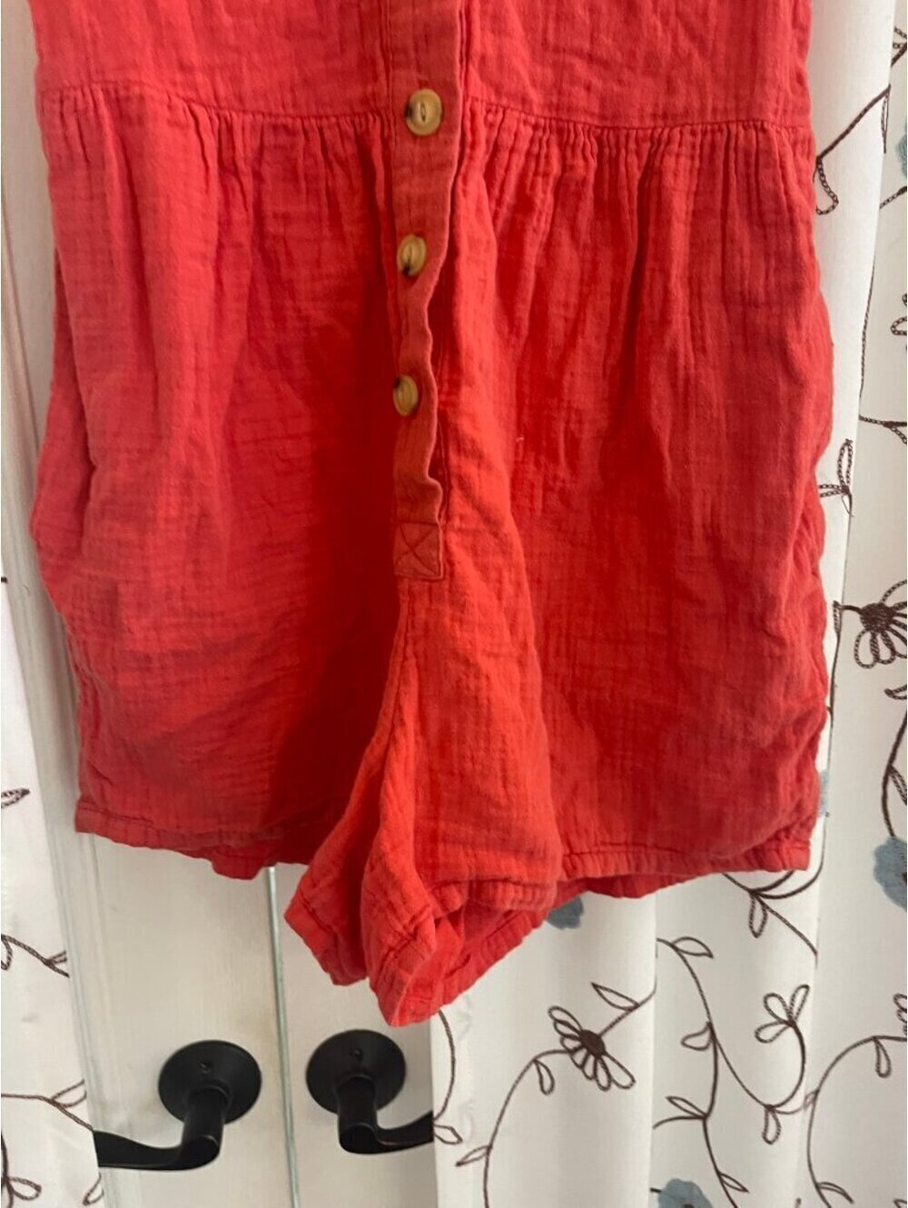 Universal Thread | Sz XS | Gauze Button Front Romper - Picture 3 of 8